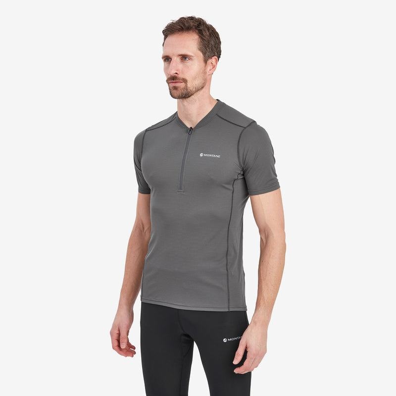 Montane Dart Nano Zip T-shirts Herren Dunkelgrau | XQB8780DM