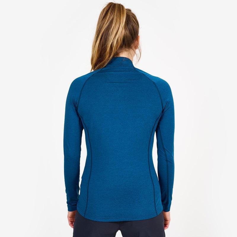 Montane Dart Thermo Zip Neck T-shirts Damen Navy Blau | JRA3421VV