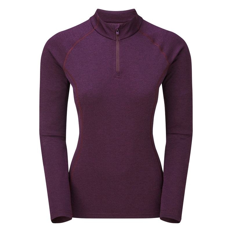 Montane Dart Zip Neck T-shirts Damen Lila | QDW7186HE