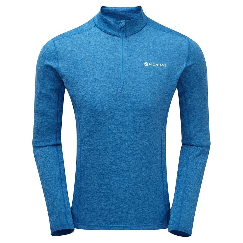 Montane Dart Zip Neck T-shirts Herren Blau | CAN164JV