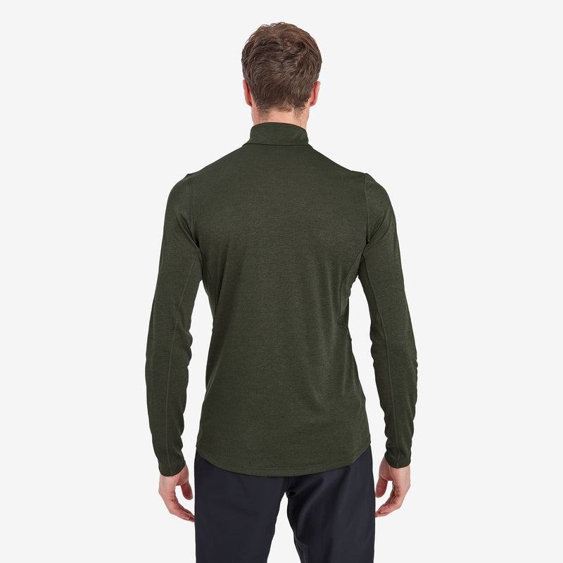 Montane Dart Zip Neck T-shirts Herren Dunkelgrün | TIM5018MT