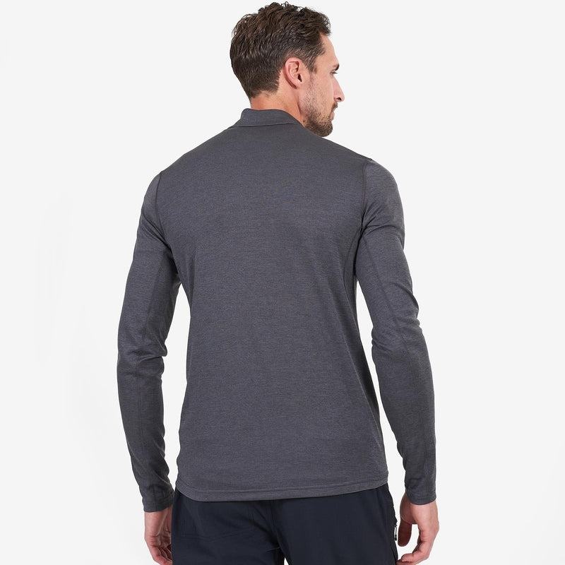 Montane Dart Zip Neck T-shirts Herren Dunkelgrau | MXA10027EP