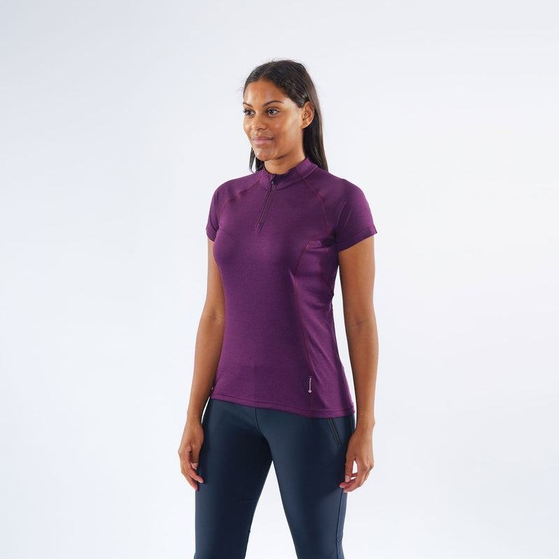 Montane Dart Zip T-shirts Damen Lila | KQK8893ND