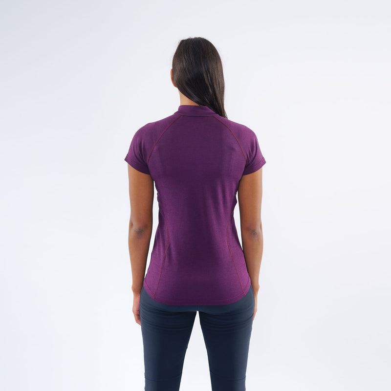 Montane Dart Zip T-shirts Damen Lila | KQK8893ND