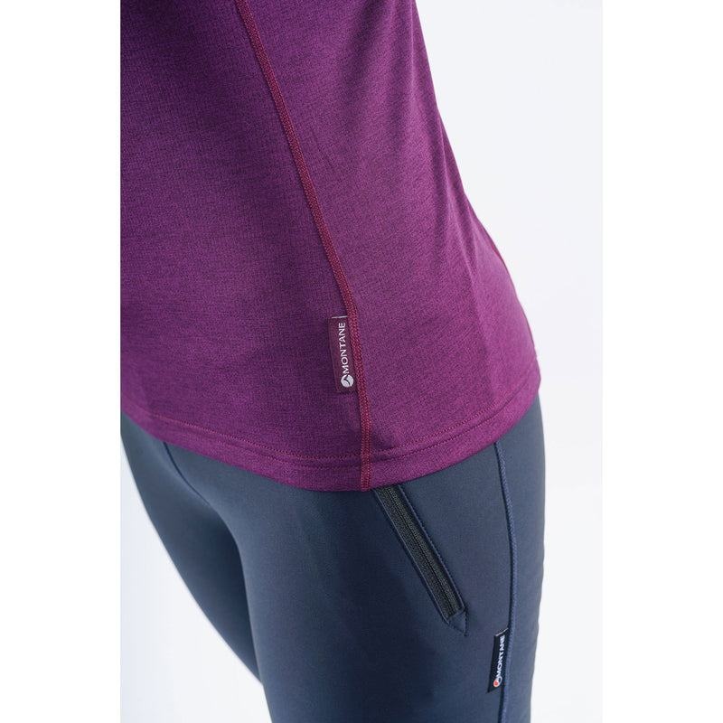 Montane Dart Zip T-shirts Damen Lila | KQK8893ND