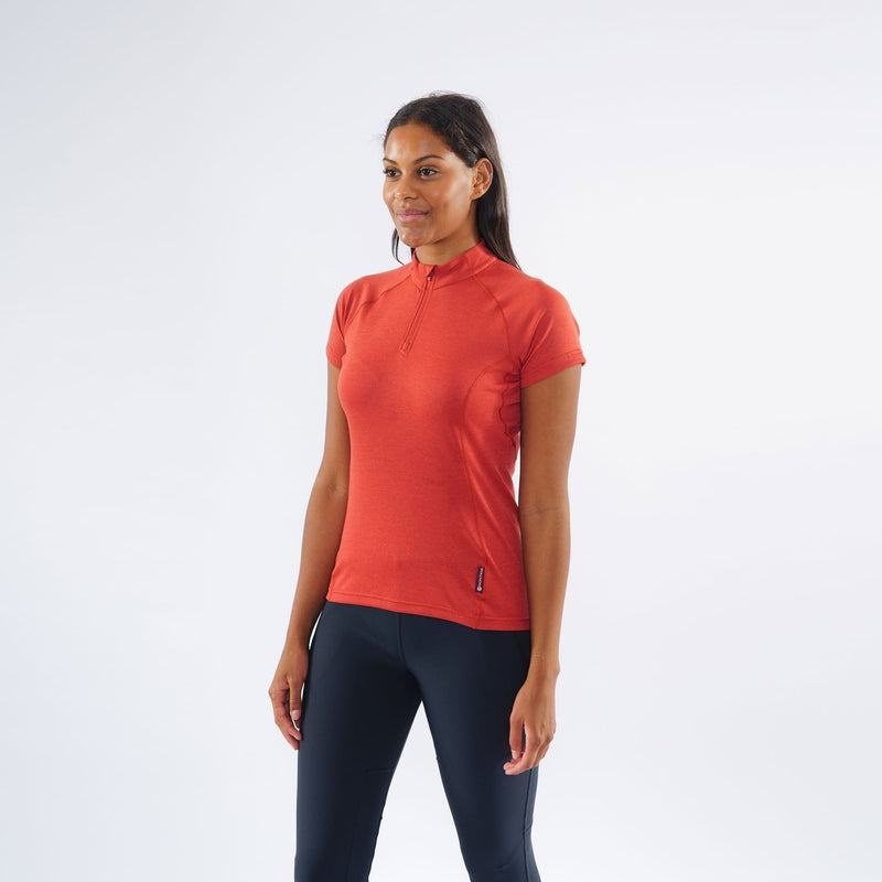 Montane Dart Zip T-shirts Damen Orange Rot | VOL6076FB