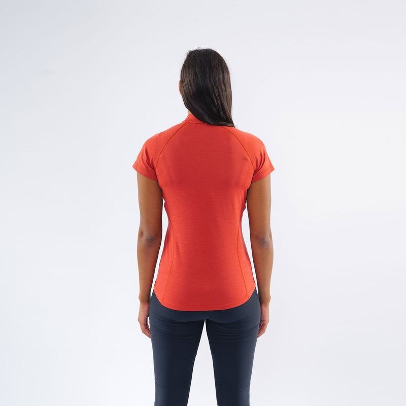 Montane Dart Zip T-shirts Damen Orange Rot | VOL6076FB