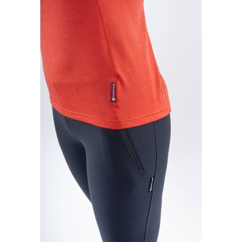 Montane Dart Zip T-shirts Damen Orange Rot | VOL6076FB