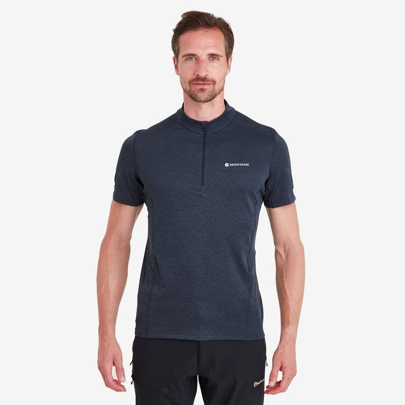 Montane Dart Zip T-shirts Herren Dunkelblau | VQF6219OE