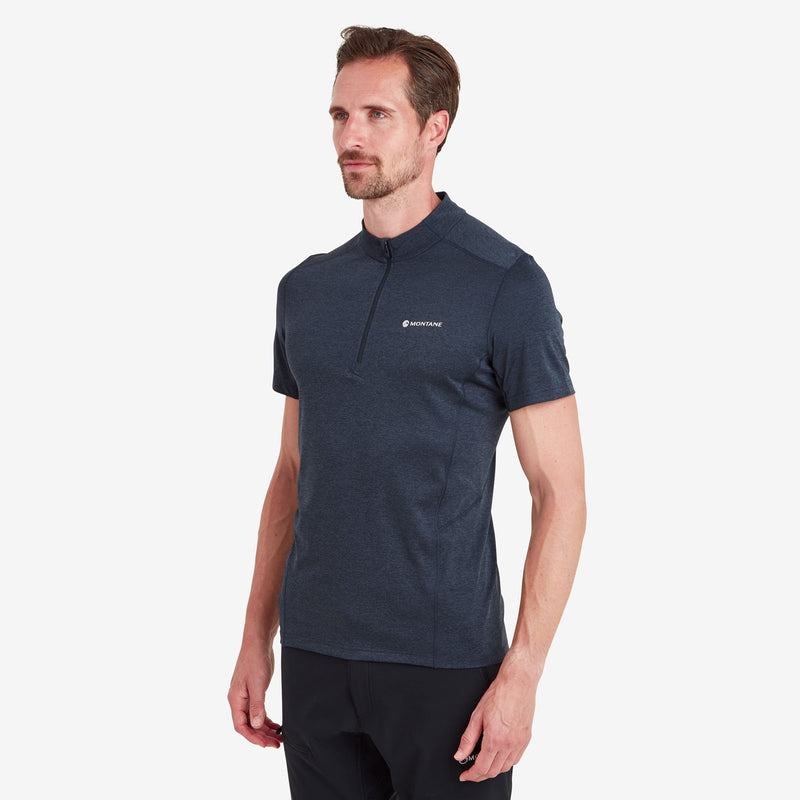 Montane Dart Zip T-shirts Herren Dunkelblau | VQF6219OE