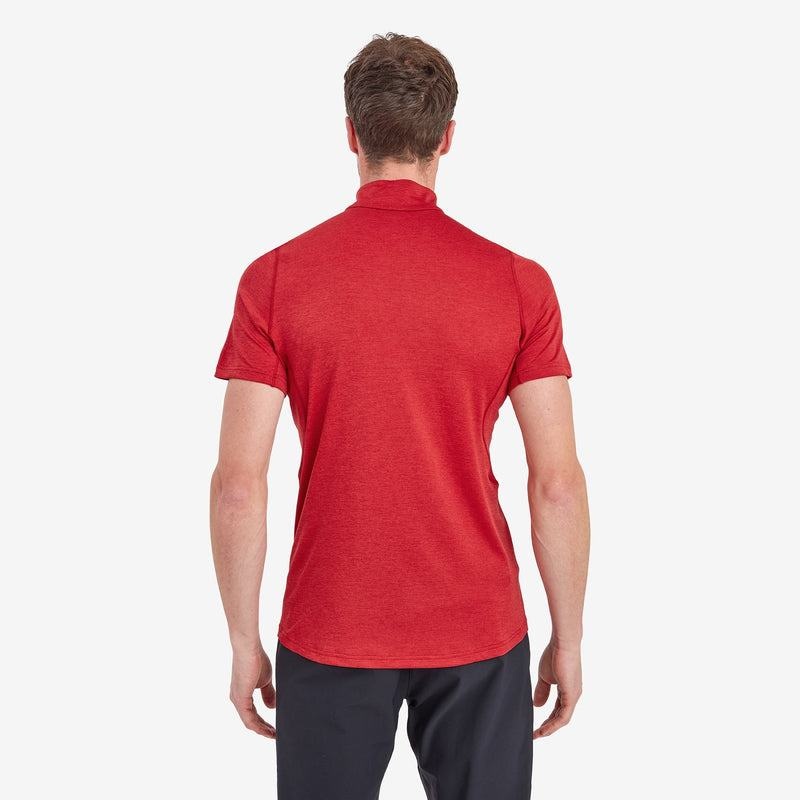 Montane Dart Zip T-shirts Herren Dunkelrot | QEP5221IX