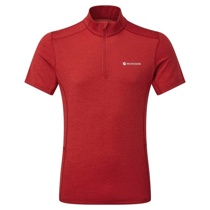 Montane Dart Zip T-shirts Herren Dunkelrot | QEP5221IX