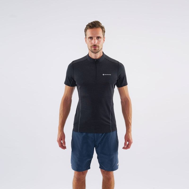 Montane Dart Zip T-shirts Herren Schwarz | SFL2595DM