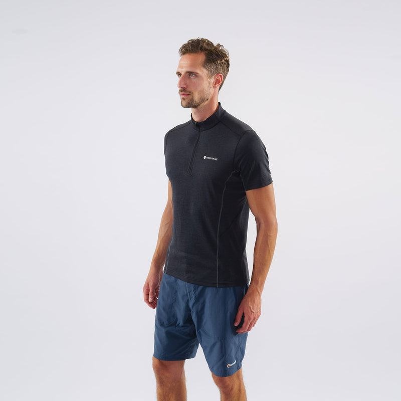 Montane Dart Zip T-shirts Herren Schwarz | SFL2595DM