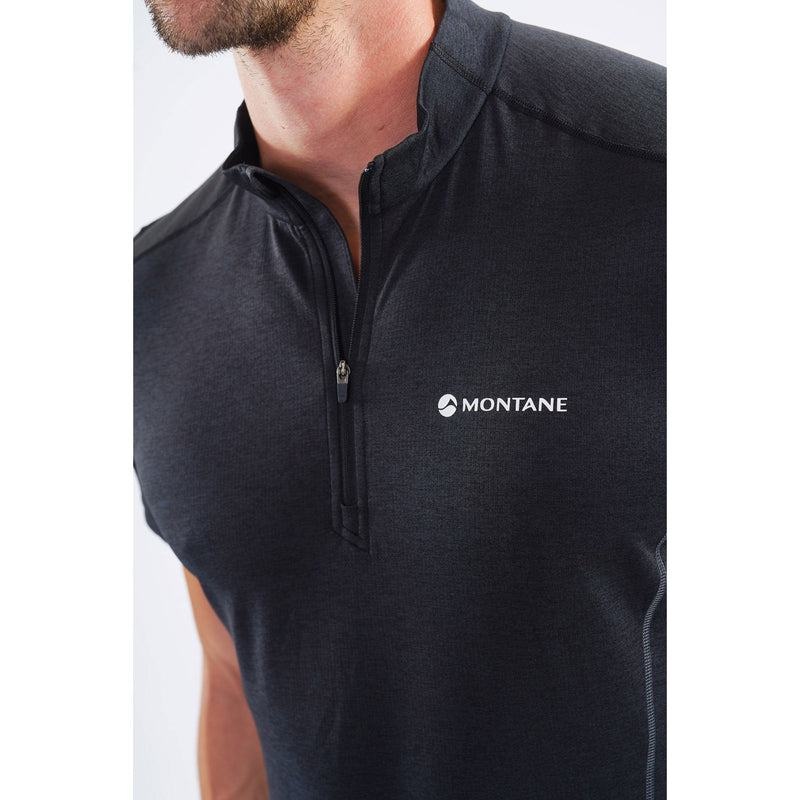 Montane Dart Zip T-shirts Herren Schwarz | SFL2595DM