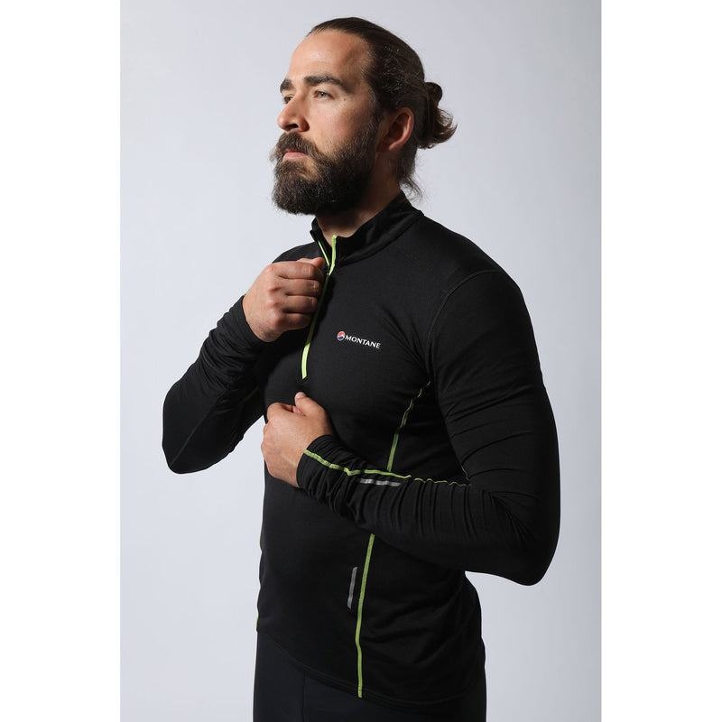 Montane Dragon Pull-On Fleecejacken Herren Schwarz | GNX725PW