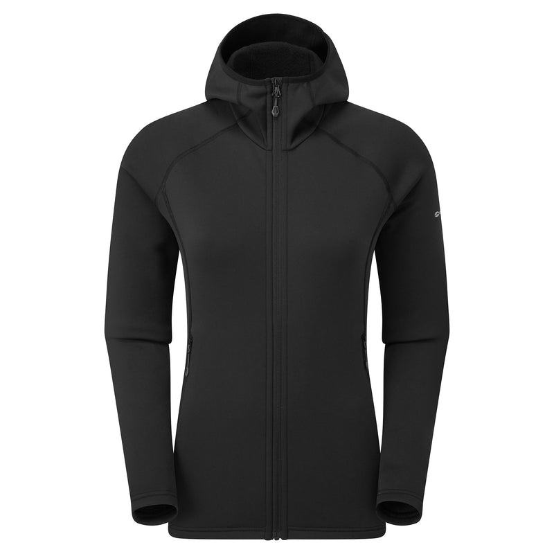 Montane Fury Mit Kapuze Fleecejacken Damen Schwarz | PSD7035ZN