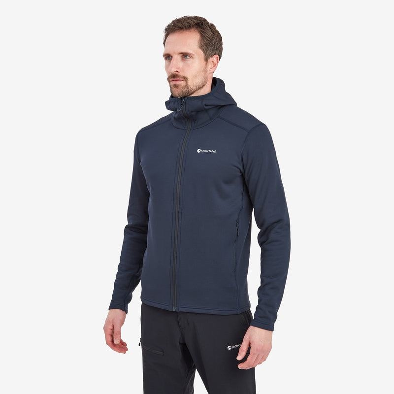 Montane Fury Mit Kapuze Fleecejacken Herren Dunkelblau | XGI1485KL