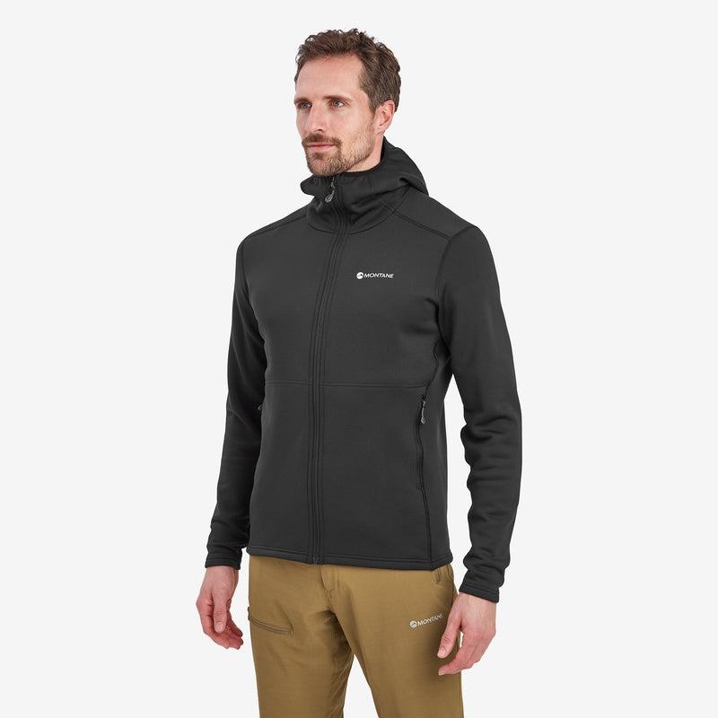 Montane Fury Mit Kapuze Fleecejacken Herren Schwarz | HEY99SB