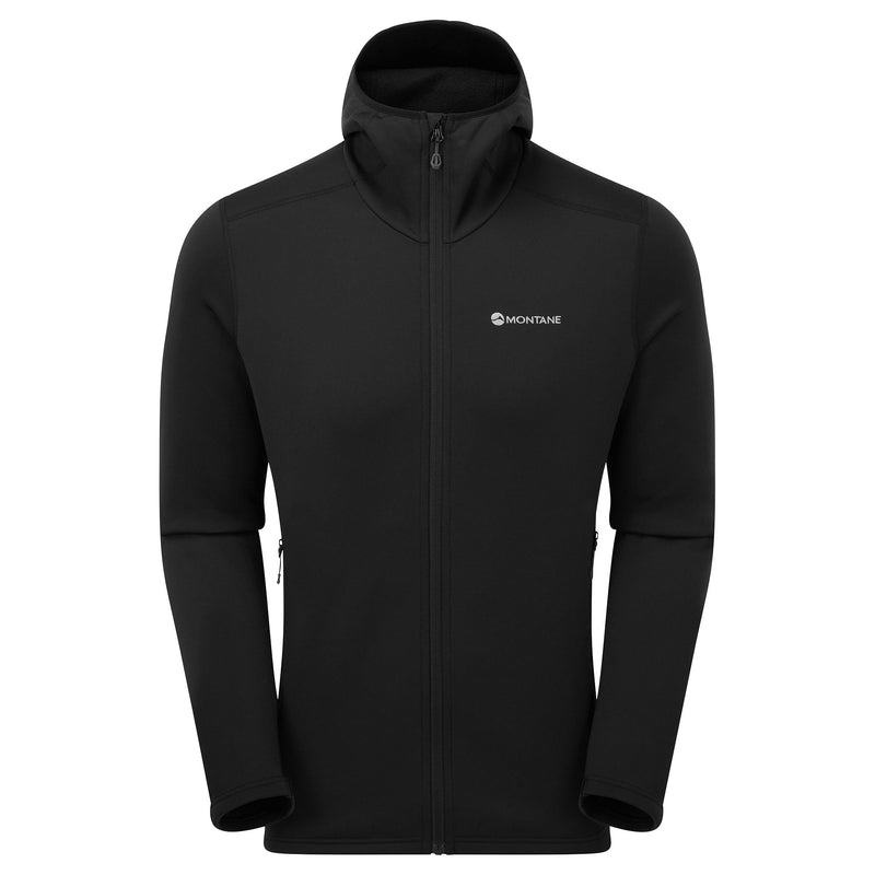 Montane Fury Mit Kapuze Fleecejacken Herren Schwarz | HEY99SB