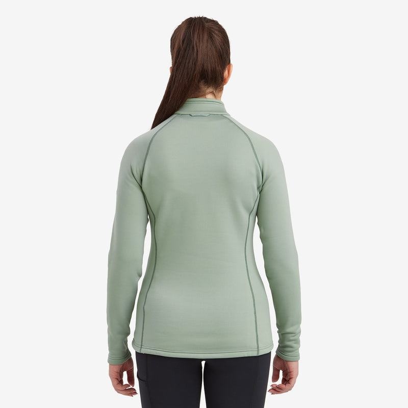 Montane Fury Zip Pull-On Fleece Damen Grau Grün | BUZ3847YN