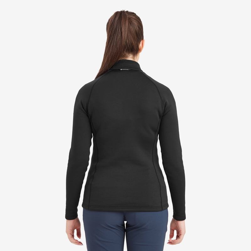 Montane Fury Zip Pull-On Fleece Damen Schwarz | JPZ2481YT