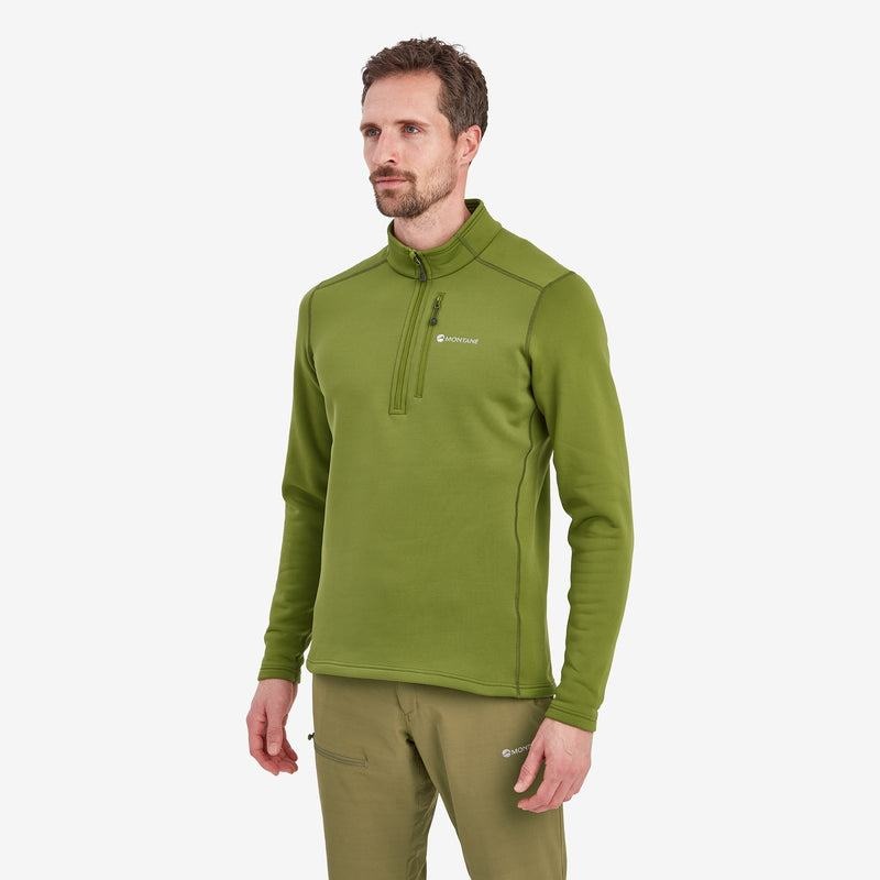 Montane Fury Zip Pull-On Fleece Herren Grün | EFF5766PL