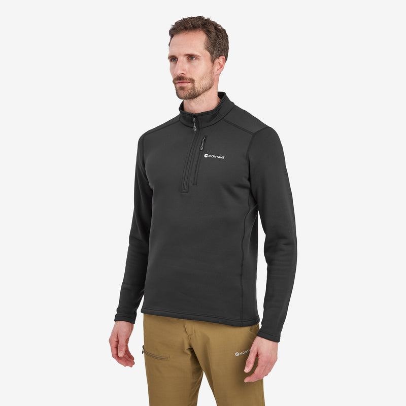 Montane Fury Zip Pull-On Fleece Herren Schwarz | JLH8419QG