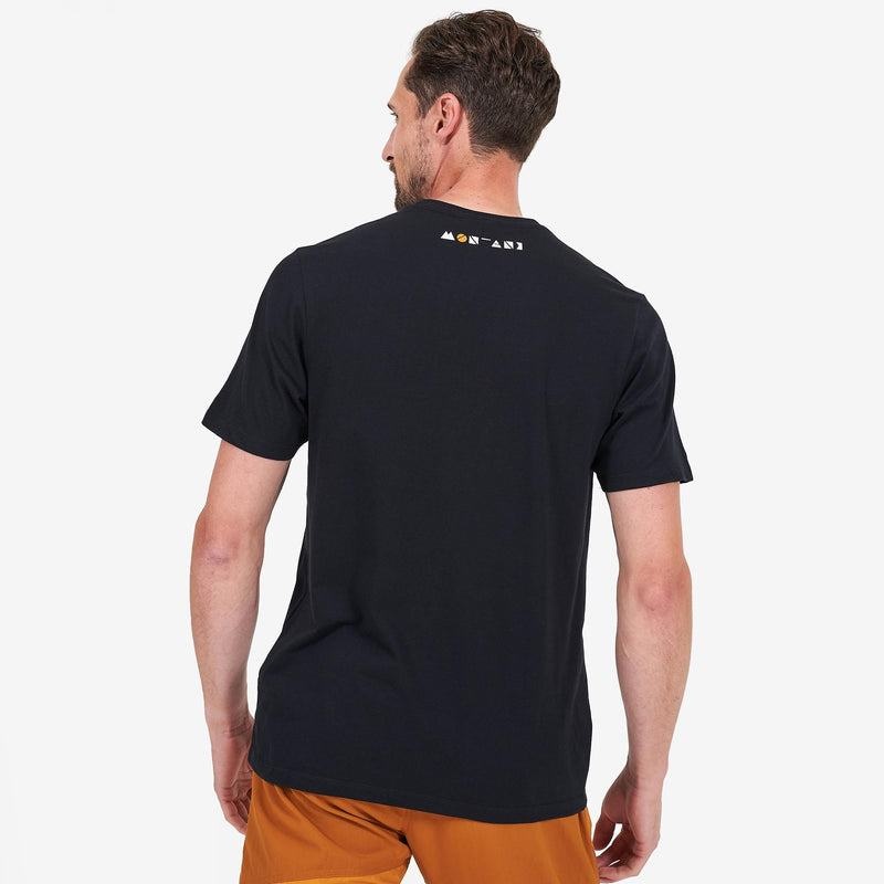 Montane Geometry T-shirts Herren Schwarz | PIW7385VD