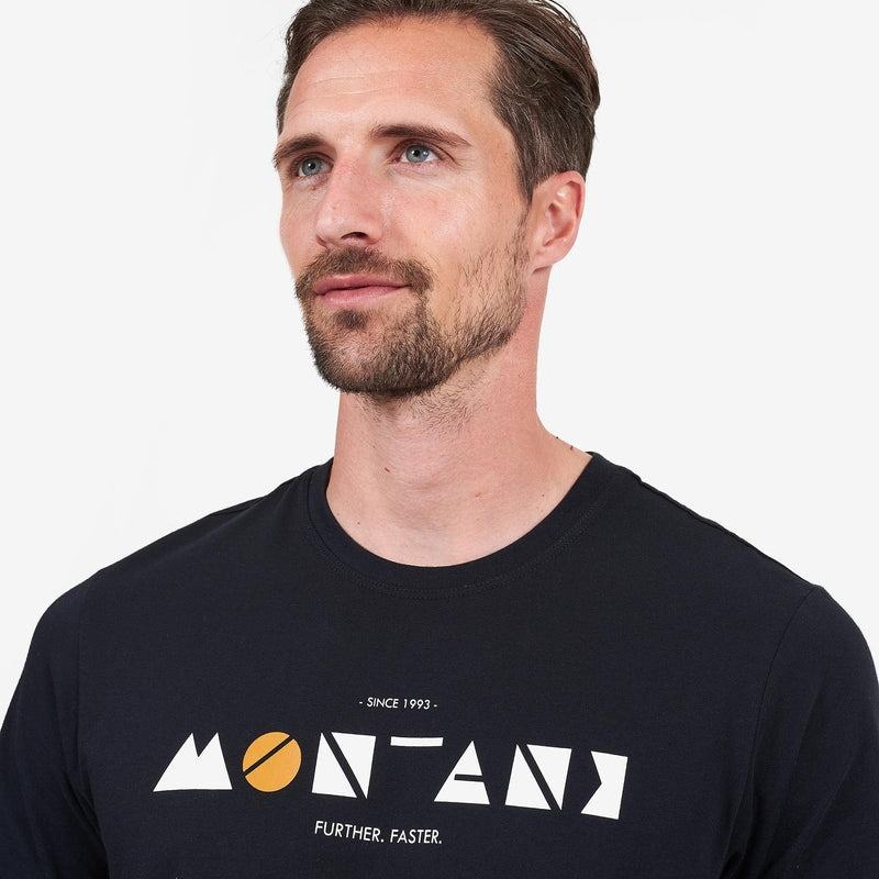 Montane Geometry T-shirts Herren Schwarz | PIW7385VD