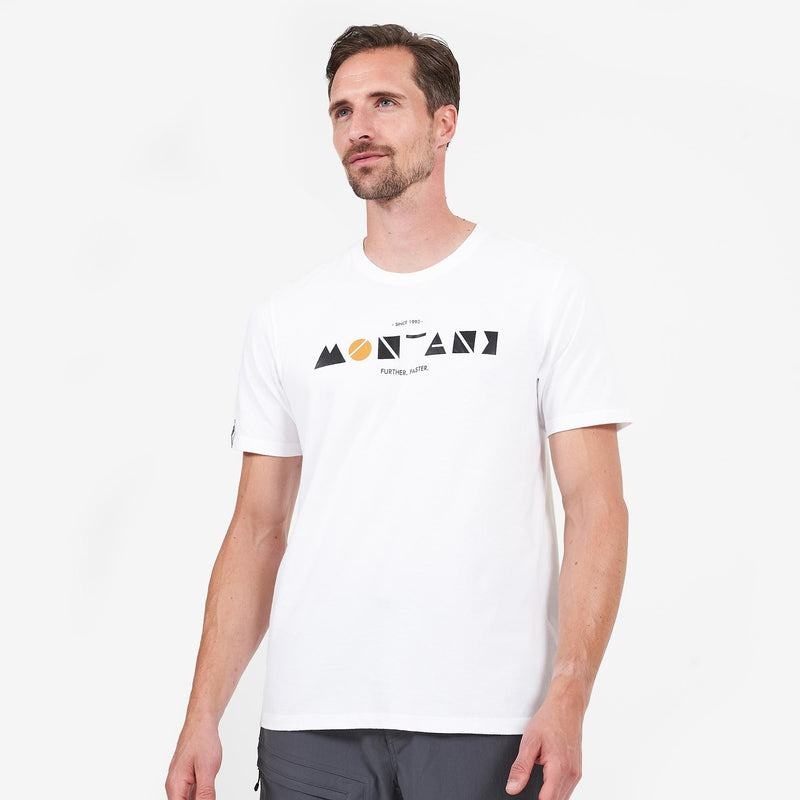 Montane Geometry T-shirts Herren Weiß | DYX2436DW