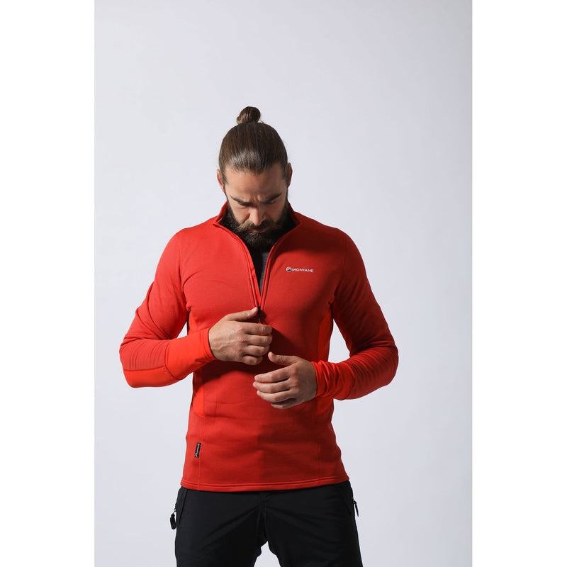 Montane Iridium Hybrid Pull-On Fleecejacken Herren Orange | KXL6942AS