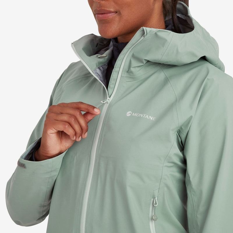 Montane Phase Lite Wasserdichte Jacke Damen Grau Grün | QBT4380VA