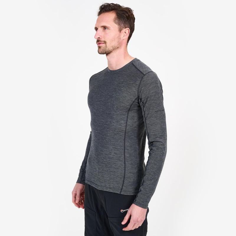 Montane Primino 140 Long Sleeve T-shirts Herren Schwarz | YLC8676ZY