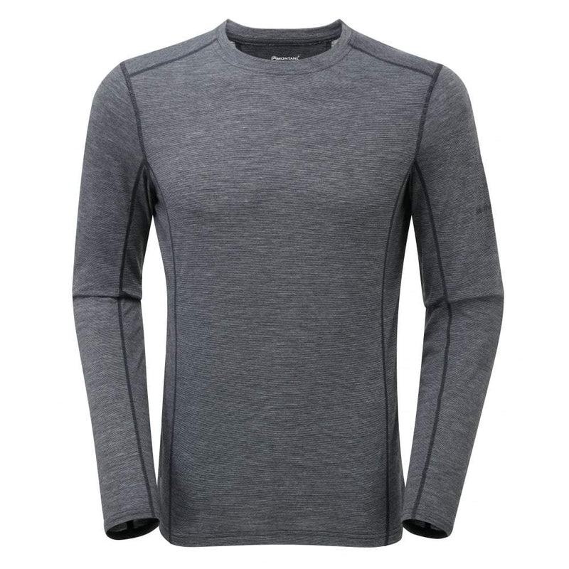 Montane Primino 140 Long Sleeve T-shirts Herren Schwarz | YLC8676ZY