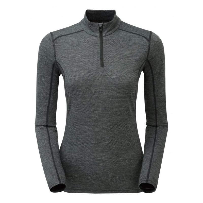 Montane Primino 140 Zip Neck Funktionsshirt Damen Schwarz | FUK9334TH