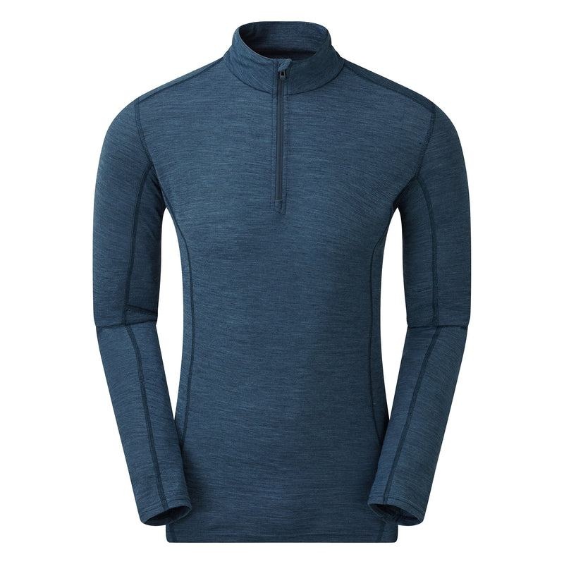 Montane Primino 140 Zip Neck Funktionsshirt Herren Navy Blau | CLV8193KZ