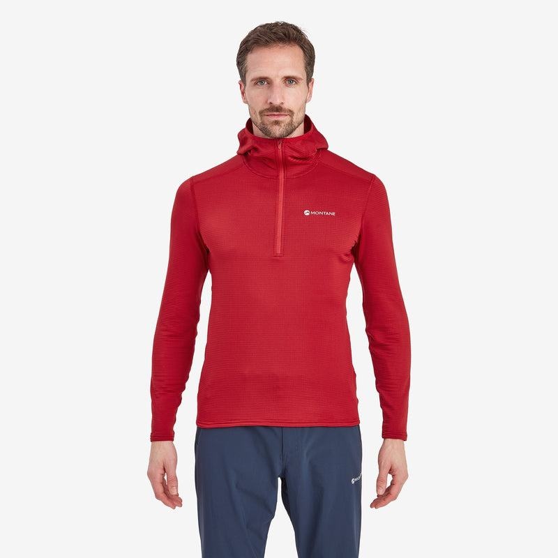 Montane Protium Lite Mit Kapuze Pull On Fleece Herren Dunkelrot | JOQ8156SZ