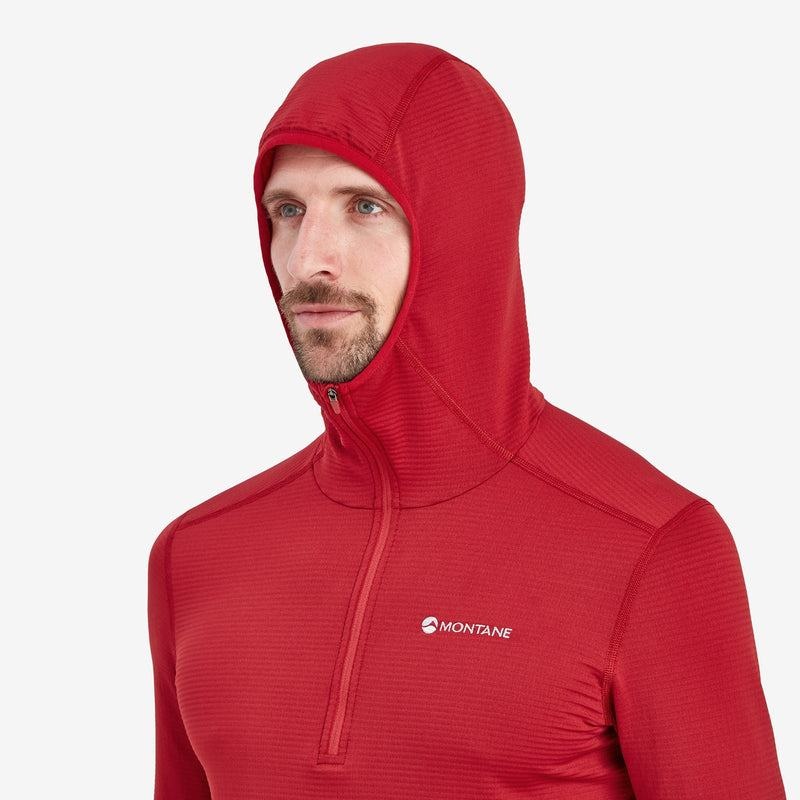 Montane Protium Lite Mit Kapuze Pull On Fleece Herren Dunkelrot | JOQ8156SZ