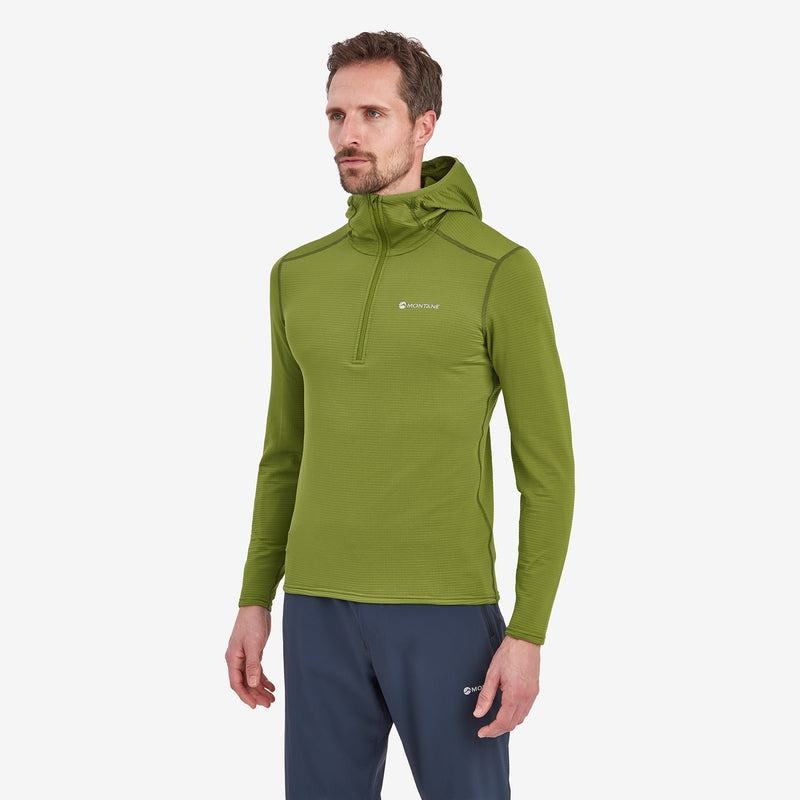 Montane Protium Lite Mit Kapuze Pull On Fleece Herren Grün | FSS546RV