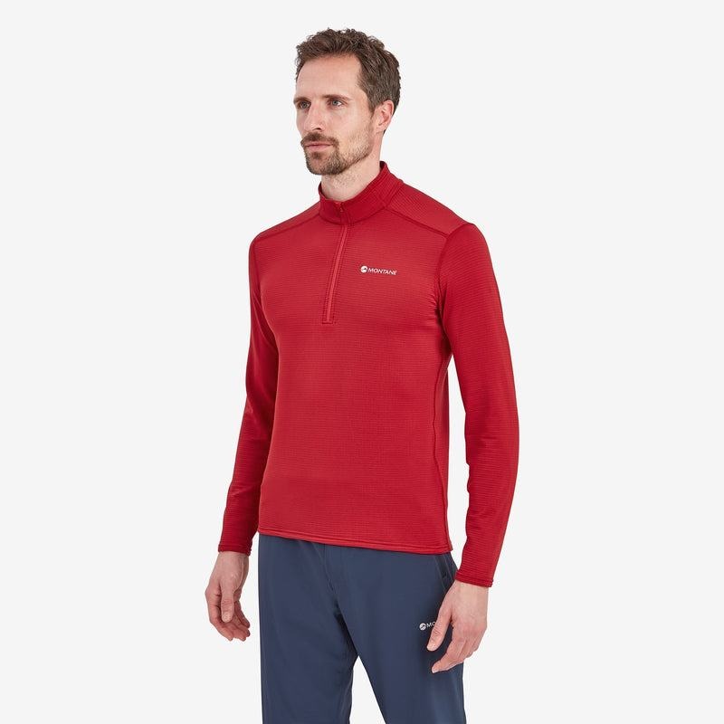 Montane Protium Lite Pull On Fleece Herren Dunkelrot | BYO63ZL