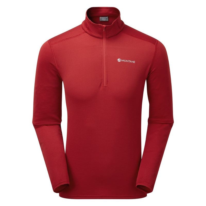 Montane Protium Lite Pull On Fleece Herren Dunkelrot | BYO63ZL