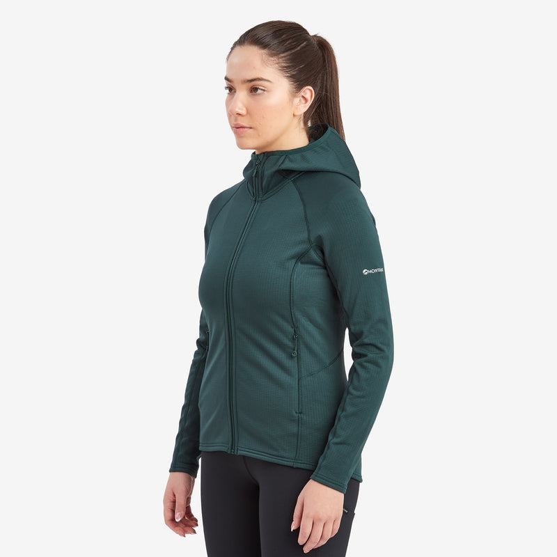 Montane Protium Mit Kapuze Fleecejacken Damen Olivgrün Grün | SVC3393ZO