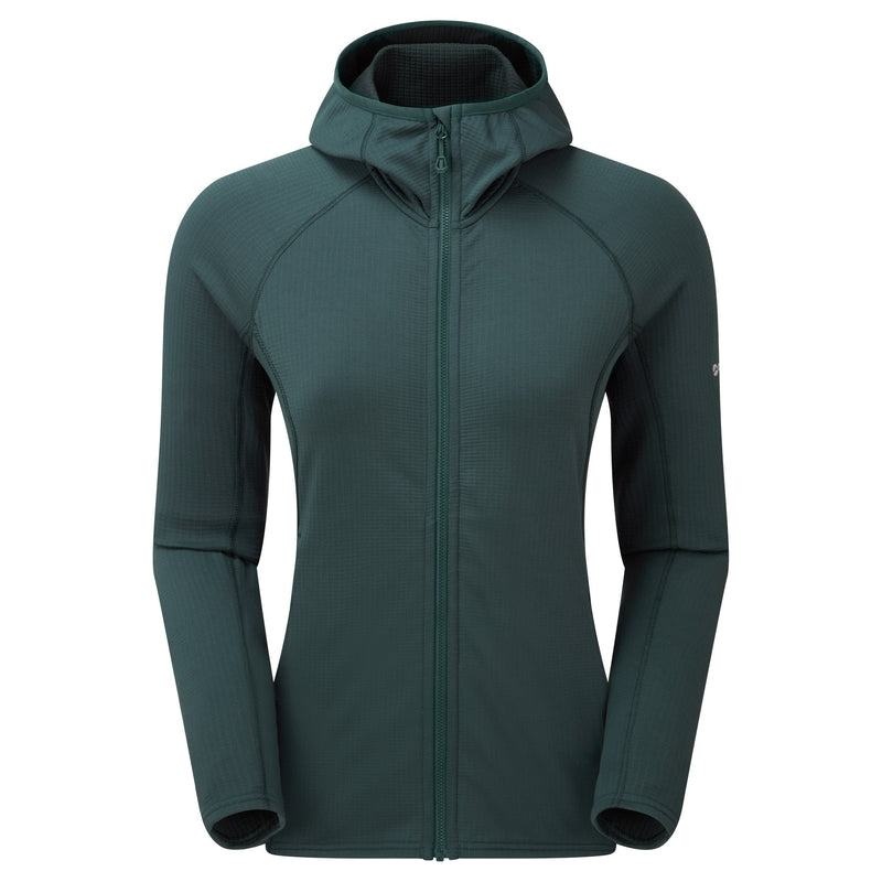 Montane Protium Mit Kapuze Fleecejacken Damen Olivgrün Grün | SVC3393ZO