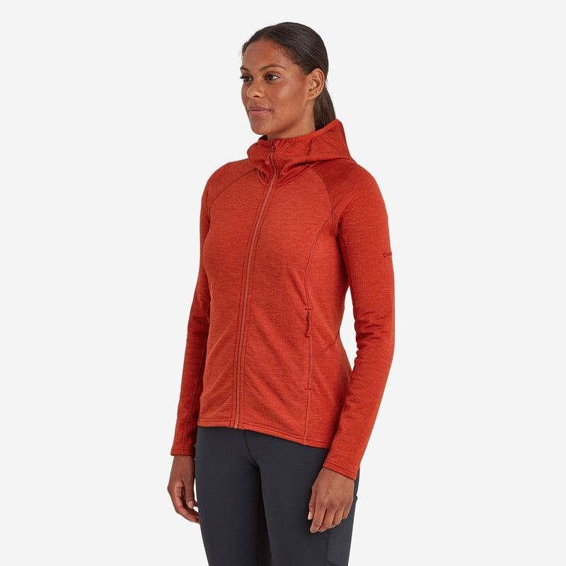 Montane Protium Mit Kapuze Fleecejacken Damen Orange Rot | RZS424CV