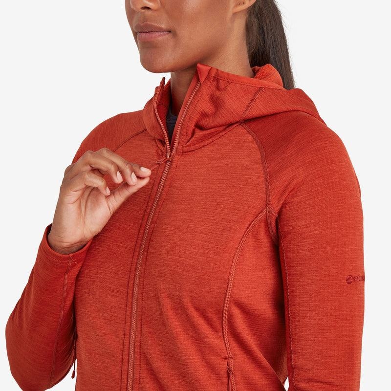 Montane Protium Mit Kapuze Fleecejacken Damen Orange Rot | RZS424CV