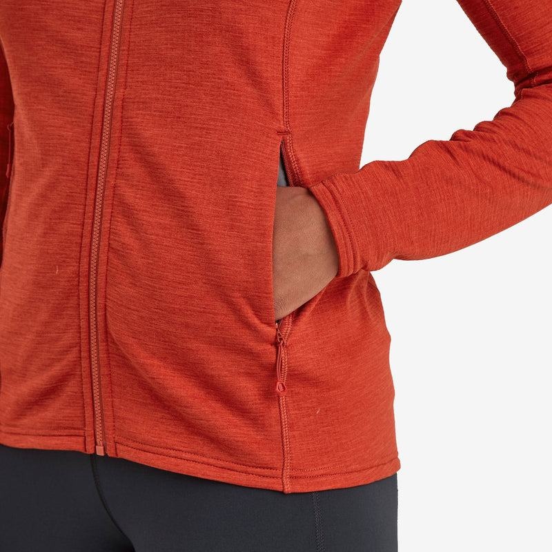 Montane Protium Mit Kapuze Fleecejacken Damen Orange Rot | RZS424CV