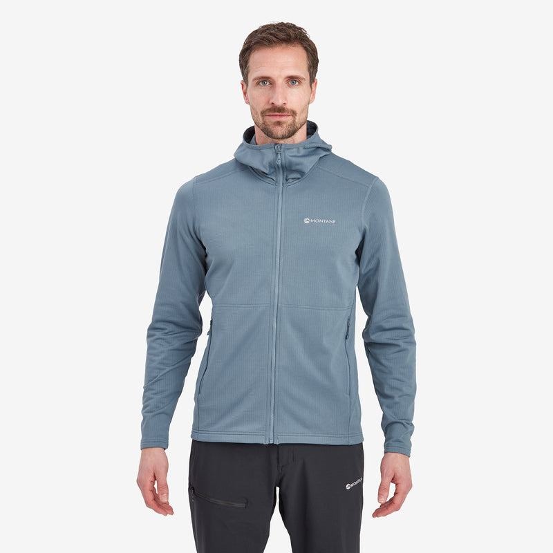 Montane Protium Mit Kapuze Fleecejacken Herren Grau Blau | BBN8277PA