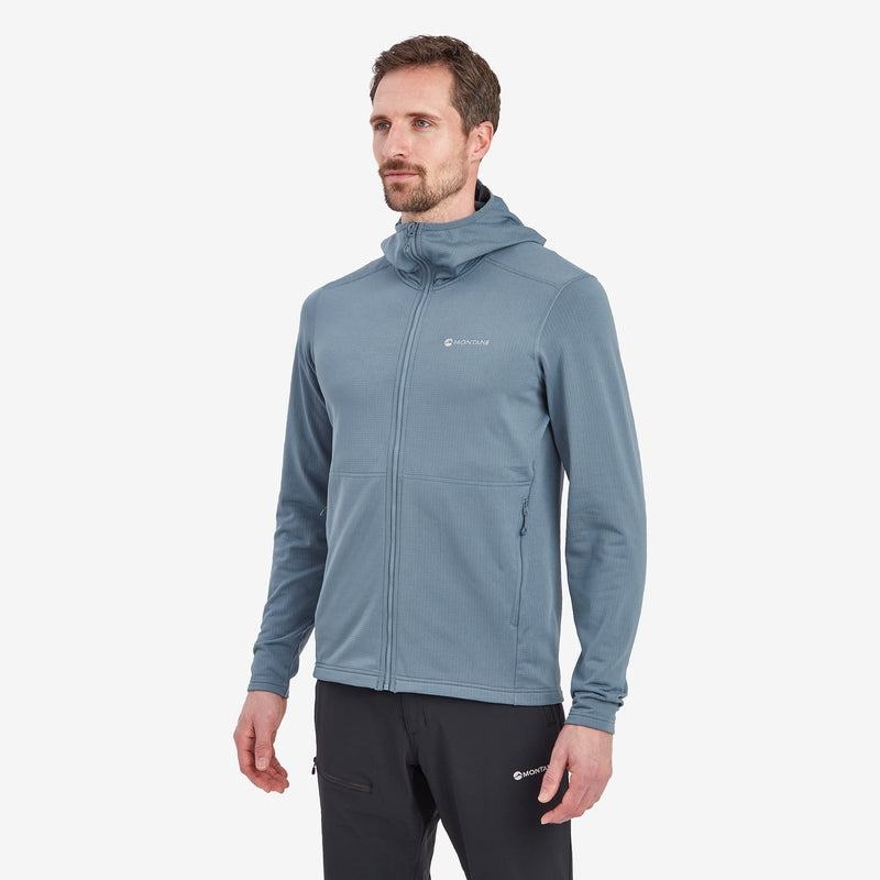 Montane Protium Mit Kapuze Fleecejacken Herren Grau Blau | BBN8277PA