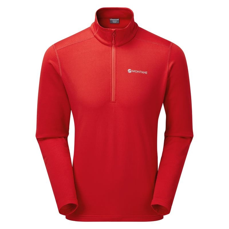 Montane Protium Pull On Fleece Herren Rot | DOY53100AO